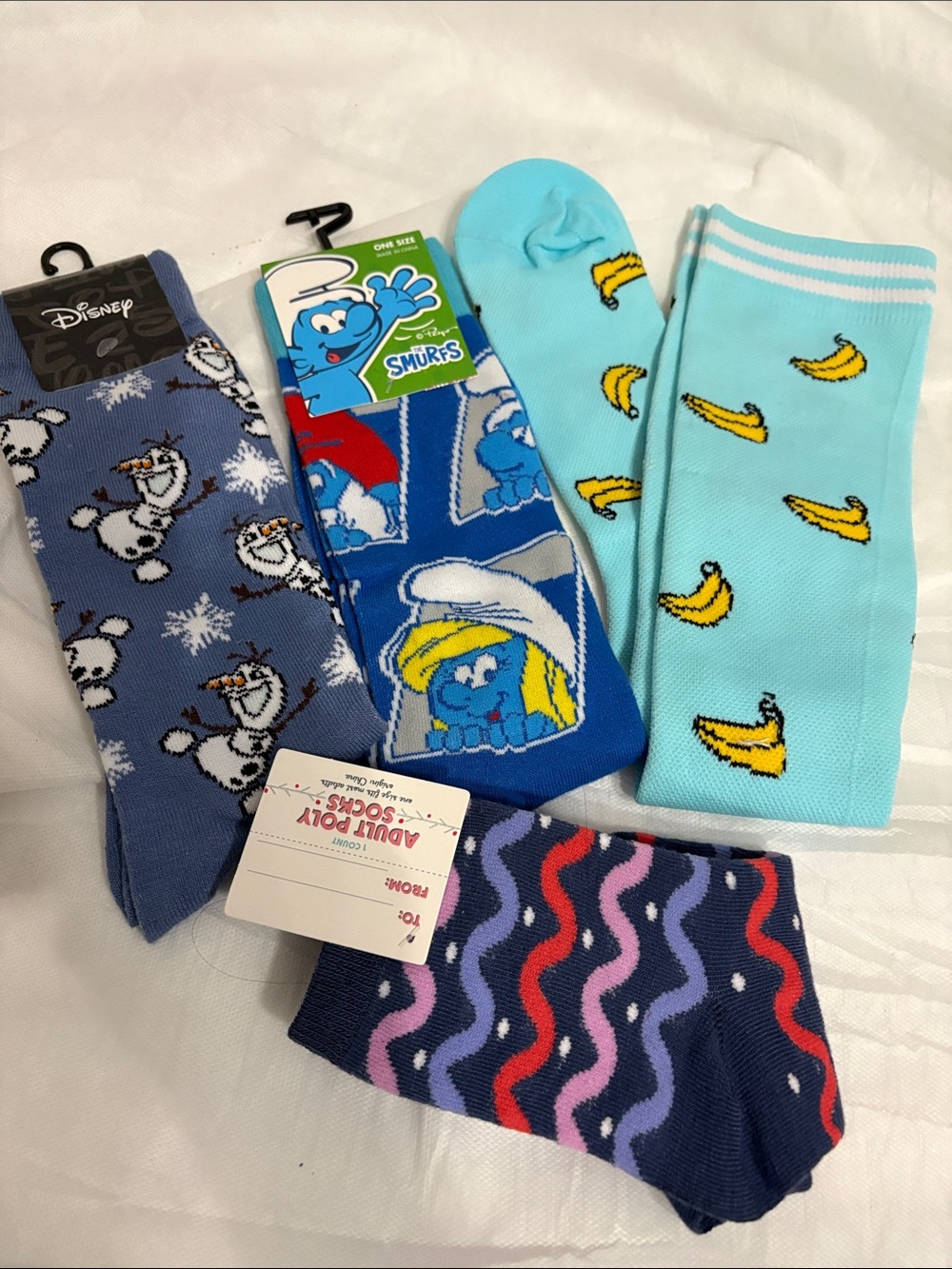 Character Crew Socks bundle of 4 NWT